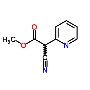 a-氰基-2-吡啶乙酸甲酯結(jié)構(gòu)式_22353-56-6結(jié)構(gòu)式