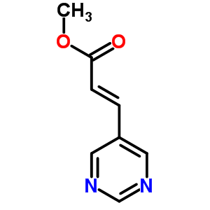 3-嘧啶-5-丙烯酸甲酯結(jié)構(gòu)式_224776-14-1結(jié)構(gòu)式