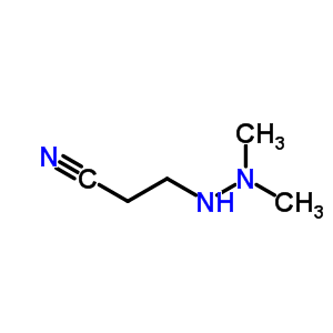 3-(2,2-二甲基肼基)-丙腈結(jié)構(gòu)式_22705-94-8結(jié)構(gòu)式