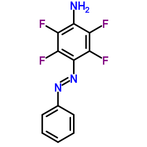 Benzenamine,2,3,5,6-tetrafluoro-4-(2-phenyldiazenyl)-Structure,22955-57-3Structure Benzenamine,2,3,5,6-tetrafluoro-4-(2-phenyldiazenyl)- Structure,22955-57-3Structure