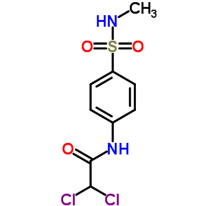 2,2-二氯-n-[4-[(甲基氨基)磺?；鵠苯基]-乙酰胺結(jié)構(gòu)式_22961-93-9結(jié)構(gòu)式