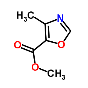 5-Oxazolecarboxylic acid, 4-methyl-, methyl esterStructure,23012-23-9Structure 5-Oxazolecarboxylic acid, 4-methyl-, methyl ester Structure,23012-23-9Structure