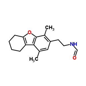 n-[2-(6,7,8,9-四氫-1,4-二甲基-3-二苯并呋喃)乙基]-甲酰胺結(jié)構(gòu)式_23018-24-8結(jié)構(gòu)式