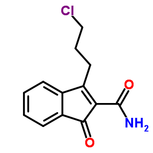 1H-indene-2-carboxamide,3-(3-chloropropyl)-1-oxo-Structure,23114-47-8Structure 1H-indene-2-carboxamide,3-(3-chloropropyl)-1-oxo- Structure,23114-47-8Structure
