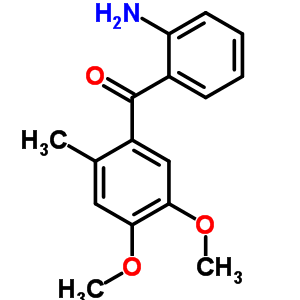 Methanone,(2-aminophenyl)(4,5-dimethoxy-2-methylphenyl)-Structure,23145-70-2Structure Methanone,(2-aminophenyl)(4,5-dimethoxy-2-methylphenyl)- Structure,23145-70-2Structure