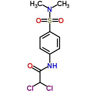 2,2-二氯-N-[4-[(二甲基氨基)磺?；鵠苯基]-乙酰胺結(jié)構(gòu)式_23280-38-8結(jié)構(gòu)式