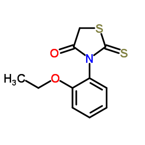 4-Thiazolidinone,3-(2-ethoxyphenyl)-2-thioxo-Structure,23517-70-6Structure 4-Thiazolidinone,3-(2-ethoxyphenyl)-2-thioxo- Structure,23517-70-6Structure