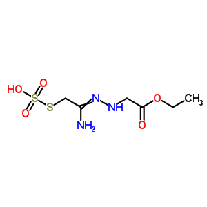 2-[2-[1-亞氨基-2-(硫硫代)乙基]肼基]-乙酸 1-乙酯結(jié)構(gòu)式_23521-07-5結(jié)構(gòu)式