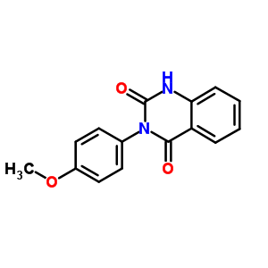 2,4(1H,3h)-quinazolinedione,3-(4-methoxyphenyl)-Structure,2400-97-7Structure 2,4(1H,3h)-quinazolinedione,3-(4-methoxyphenyl)- Structure,2400-97-7Structure