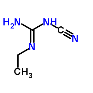 N-氰基-N-乙基-胍結(jié)構(gòu)式_24010-80-8結(jié)構(gòu)式
