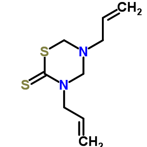2H-1,3,5-thiadiazine-2-thione,tetrahydro-3,5-di-2-propen-1-yl-Structure,2423-24-7Structure 2H-1,3,5-thiadiazine-2-thione,tetrahydro-3,5-di-2-propen-1-yl- Structure,2423-24-7Structure
