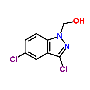 1H-indazole-1-methanol,3,5-dichloro-Structure,24240-26-4Structure 1H-indazole-1-methanol,3,5-dichloro- Structure,24240-26-4Structure