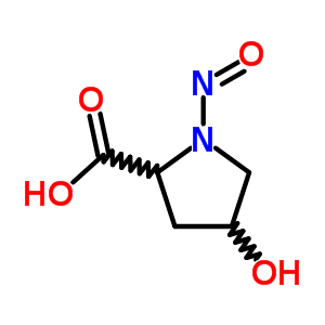 (6ci,7ci,8ci,9ci)-4-羥基-1-亞硝基-脯氨酸結(jié)構(gòu)式_2443-30-3結(jié)構(gòu)式