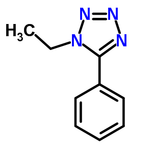 1H-tetrazole,1-ethyl-5-phenyl-Structure,24433-71-4Structure 1H-tetrazole,1-ethyl-5-phenyl- Structure,24433-71-4Structure