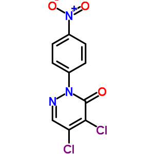 3(2H)-pyridazinone,4,5-dichloro-2-(4-nitrophenyl)-Structure,24725-60-8Structure 3(2H)-pyridazinone,4,5-dichloro-2-(4-nitrophenyl)- Structure,24725-60-8Structure