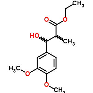 Benzenepropanoic acid, b-hydroxy-3,4-dimethoxy-a-methyl-, ethyl esterStructure,24745-02-6Structure Benzenepropanoic acid, b-hydroxy-3,4-dimethoxy-a-methyl-, ethyl ester Structure,24745-02-6Structure
