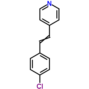 4-[2-(4-氯苯基)乙烯]-吡啶結(jié)構(gòu)式_2502-99-0結(jié)構(gòu)式