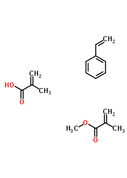 2-Methyl-2-propenoic acid polymer with ethenylbenzene and methyl 2-methyl-2-propenoateStructure,25035-81-8Structure 2-Methyl-2-propenoic acid polymer with ethenylbenzene and methyl 2-methyl-2-propenoate Structure,25035-81-8Structure