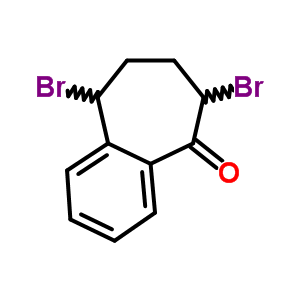 5H-benzocyclohepten-5-one,6,9-dibromo-6,7,8,9-tetrahydro-Structure,25040-10-2Structure 5H-benzocyclohepten-5-one,6,9-dibromo-6,7,8,9-tetrahydro- Structure,25040-10-2Structure