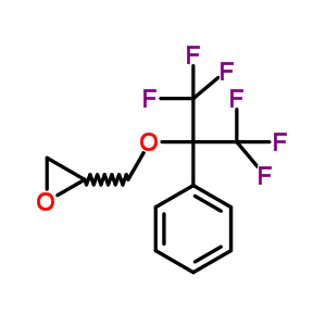 2-[[2,2,2-三氟-1-苯基-1-(三氟甲基)乙氧基]甲基]-環(huán)氧乙烷結構式_25056-11-5結構式