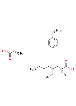 2-Propenoic acid, polymer with ethenylbenzene and 2-ethylhexyl 2-propenoateStructure,25085-19-2Structure 2-Propenoic acid, polymer with ethenylbenzene and 2-ethylhexyl 2-propenoate Structure,25085-19-2Structure