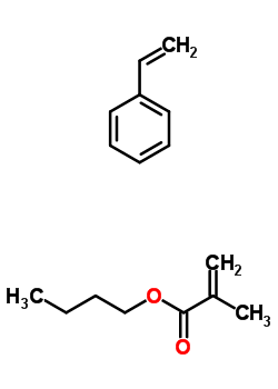 Styrene-butyl methacrylate copolymerStructure,25213-39-2Structure Styrene-butyl methacrylate copolymer Structure,25213-39-2Structure