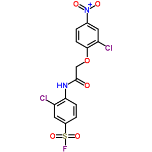 3-氯-4-[[2-(2-氯-4-硝基苯氧基)乙酰基]氨基]-苯磺?；Y(jié)構(gòu)式_25299-91-6結(jié)構(gòu)式