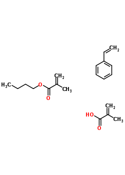2-Methyl-2-propenoic acid polymer with butyl 2-methyl-2-propenoate and ethenylbenzeneStructure,25301-37-5Structure 2-Methyl-2-propenoic acid polymer with butyl 2-methyl-2-propenoate and ethenylbenzene Structure,25301-37-5Structure