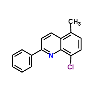 Quinoline,8-chloro-5-methyl-2-phenyl-Structure,25413-16-5Structure Quinoline,8-chloro-5-methyl-2-phenyl- Structure,25413-16-5Structure