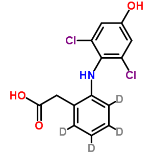 4’-羥基雙氯芬酸-D4結(jié)構(gòu)式_254762-27-1結(jié)構(gòu)式