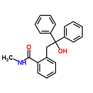 Benzamide,2-(2-hydroxy-2,2-diphenylethyl)-n-methyl-Structure,2594-59-4Structure Benzamide,2-(2-hydroxy-2,2-diphenylethyl)-n-methyl- Structure,2594-59-4Structure