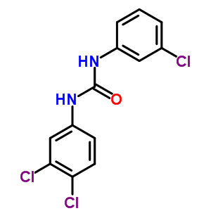 Urea,n-(3-chlorophenyl)-n-(3,4-dichlorophenyl)-Structure,2617-72-3Structure Urea,n-(3-chlorophenyl)-n-(3,4-dichlorophenyl)- Structure,2617-72-3Structure