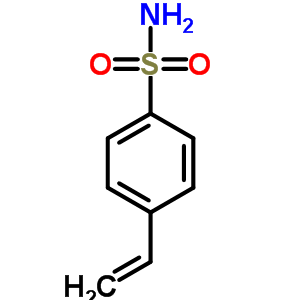 (4-乙烯基苯)磺酰胺結(jié)構(gòu)式_2633-64-9結(jié)構(gòu)式
