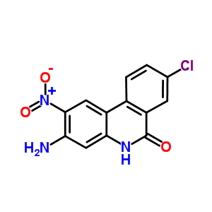 6(5H)-phenanthridinone,3-amino-8-chloro-2-nitro-Structure,26689-70-3Structure 6(5H)-phenanthridinone,3-amino-8-chloro-2-nitro- Structure,26689-70-3Structure