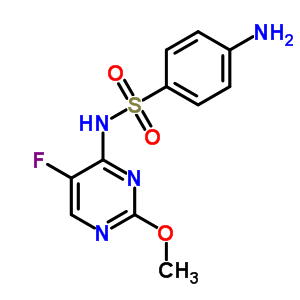 Benzenesulfonamide,4-amino-n-(5-fluoro-2-methoxy-4-pyrimidinyl)-Structure,2680-98-0Structure Benzenesulfonamide,4-amino-n-(5-fluoro-2-methoxy-4-pyrimidinyl)- Structure,2680-98-0Structure