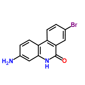 6(5H)-phenanthridinone,3-amino-8-bromo-Structure,26844-82-6Structure 6(5H)-phenanthridinone,3-amino-8-bromo- Structure,26844-82-6Structure