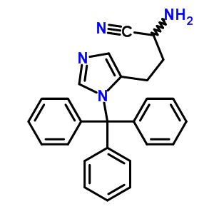 2-Amino-4-(1-trityl-1h-imidazol-5-yl)butanenitrileStructure,268548-74-9Structure 2-Amino-4-(1-trityl-1h-imidazol-5-yl)butanenitrile Structure,268548-74-9Structure