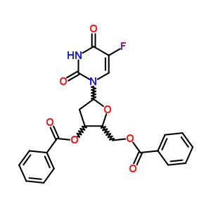 Uridine, 2-deoxy-5-fluoro-, 3,5-dibenzoateStructure,2691-71-6Structure Uridine, 2-deoxy-5-fluoro-, 3,5-dibenzoate Structure,2691-71-6Structure