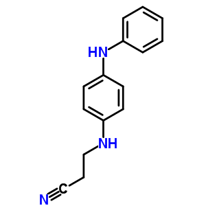 3-[(4-苯胺苯基)氨基]丙腈結(jié)構(gòu)式_27325-83-3結(jié)構(gòu)式
