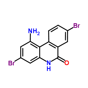 6(5H)-phenanthridinone,1-amino-3,8-dibromo-Structure,27375-03-7Structure 6(5H)-phenanthridinone,1-amino-3,8-dibromo- Structure,27375-03-7Structure