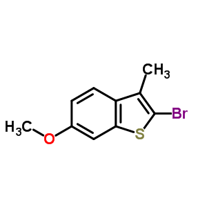2-Bromo-6-methoxy-3-methyl-benzothiopheneStructure,27514-01-8Structure 2-Bromo-6-methoxy-3-methyl-benzothiophene Structure,27514-01-8Structure