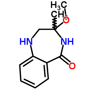 5H-1,4-benzodiazepin-5-one,1,2,3,4-tetrahydro-3-methoxy-3-methyl-Structure,27545-03-5Structure 5H-1,4-benzodiazepin-5-one,1,2,3,4-tetrahydro-3-methoxy-3-methyl- Structure,27545-03-5Structure