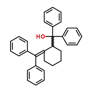 a-[2-(二苯基亞甲基)環(huán)己基]-a-苯基-苯甲醇結構式_27621-82-5結構式