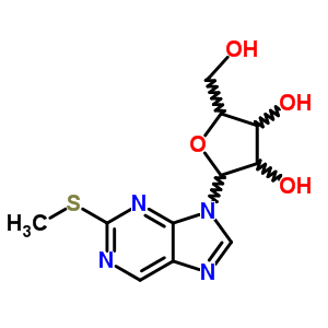 9H-purine,2-(methylthio)-9-b-d-ribofuranosyl-Structure,27640-80-8Structure 9H-purine,2-(methylthio)-9-b-d-ribofuranosyl- Structure,27640-80-8Structure