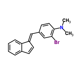 Benzenamine,2-bromo-4-(1h-inden-1-ylidenemethyl)-n,n-dimethyl-Structure,28164-39-8Structure Benzenamine,2-bromo-4-(1h-inden-1-ylidenemethyl)-n,n-dimethyl- Structure,28164-39-8Structure