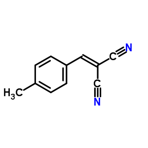 2-(4-甲基亞芐基)-丙二腈結(jié)構(gòu)式_2826-25-7結(jié)構(gòu)式