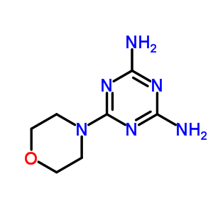 1,3,5-Triazine-2,4-diamine,6-(4-morpholinyl)-Structure,2827-42-1Structure 1,3,5-Triazine-2,4-diamine,6-(4-morpholinyl)- Structure,2827-42-1Structure