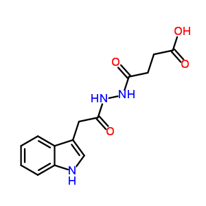 丁二酸,1-[2-[2-(1H-吲哚-3-基)乙酰基]肼]結(jié)構(gòu)式_28558-68-1結(jié)構(gòu)式