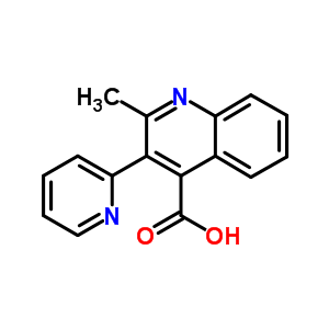 2-Methyl-3-pyridin-2-yl-quinoline-4-carboxylic acidStructure,28674-64-8Structure 2-Methyl-3-pyridin-2-yl-quinoline-4-carboxylic acid Structure,28674-64-8Structure
