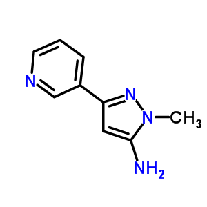 1-Methyl-3-pyridin-3-yl-1h-pyrazol-5-amineStructure,287494-25-1Structure 1-Methyl-3-pyridin-3-yl-1h-pyrazol-5-amine Structure,287494-25-1Structure